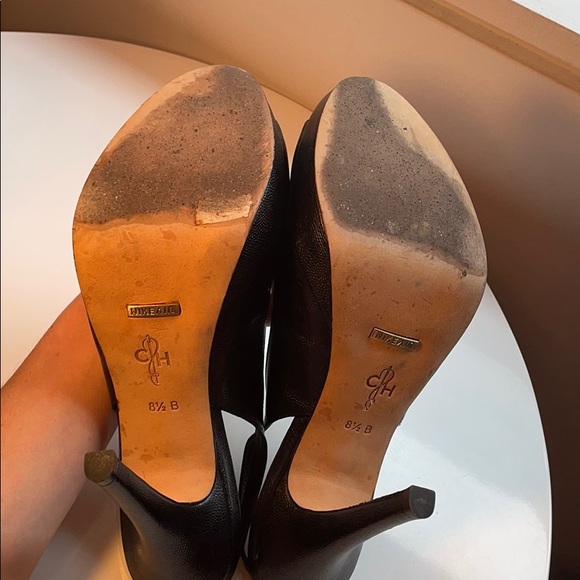 Platform leather sling backs - Picture 4 of 4